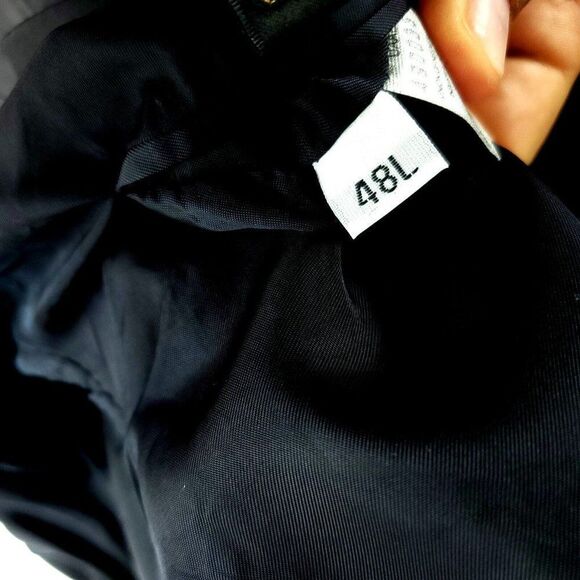 Hart Schaffner Marx Soft Tailored Virgin Heavy Wool 2 Button Sport Coat 48L Blue - Picture 8 of 11